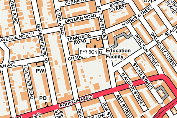 FY7 6QN map - OS OpenMap – Local (Ordnance Survey)
