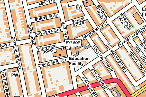 FY7 6QP map - OS OpenMap – Local (Ordnance Survey) FY7 6QP map - OS OpenMap – Local (Ordnance Survey)