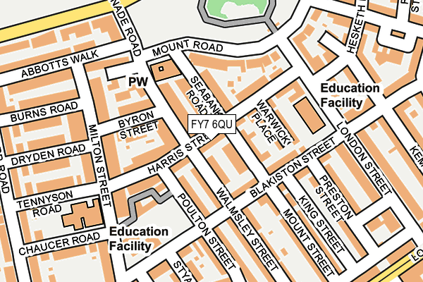 FY7 6QU map - OS OpenMap – Local (Ordnance Survey) FY7 6QU map - OS OpenMap – Local (Ordnance Survey)