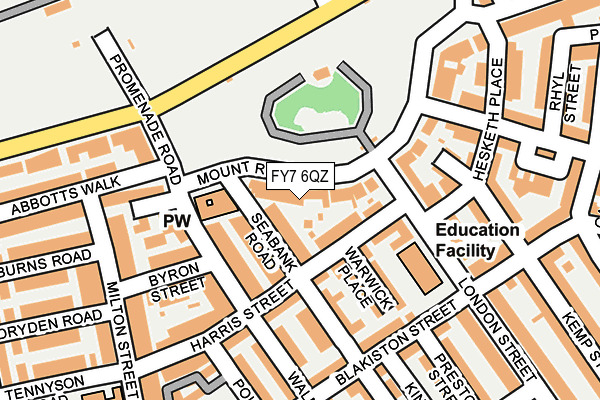 FY7 6QZ map - OS OpenMap – Local (Ordnance Survey) FY7 6QZ map - OS OpenMap – Local (Ordnance Survey)