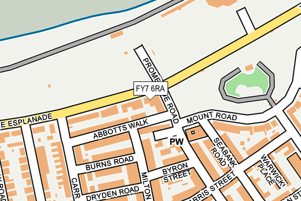 FY7 6RA map - OS OpenMap – Local (Ordnance Survey) FY7 6RA map - OS OpenMap – Local (Ordnance Survey)