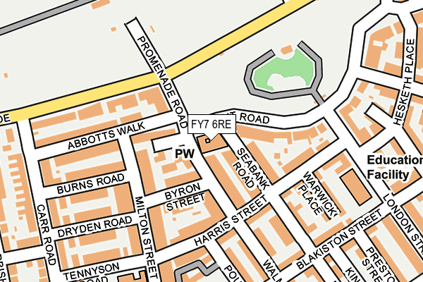 FY7 6RE map - OS OpenMap – Local (Ordnance Survey) FY7 6RE map - OS OpenMap – Local (Ordnance Survey)