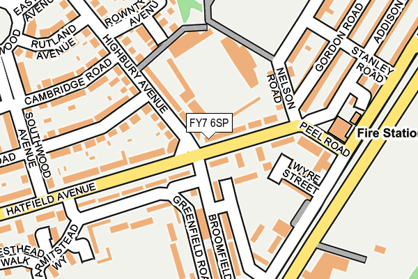 FY7 6SP map - OS OpenMap – Local (Ordnance Survey) FY7 6SP map - OS OpenMap – Local (Ordnance Survey)