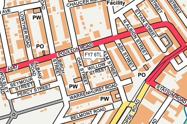FY7 6TL map - OS OpenMap – Local (Ordnance Survey) FY7 6TL map - OS OpenMap – Local (Ordnance Survey)