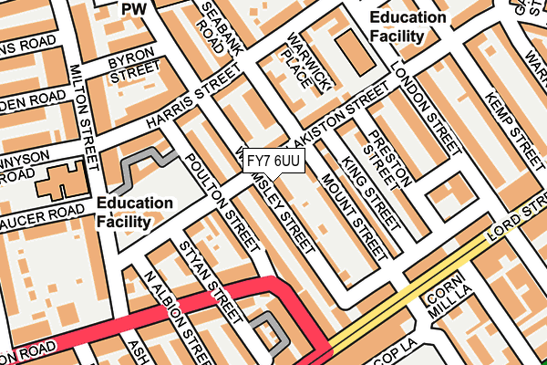FY7 6UU map - OS OpenMap – Local (Ordnance Survey)