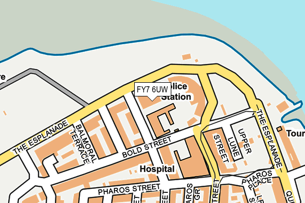 FY7 6UW map - OS OpenMap – Local (Ordnance Survey) FY7 6UW map - OS OpenMap – Local (Ordnance Survey)