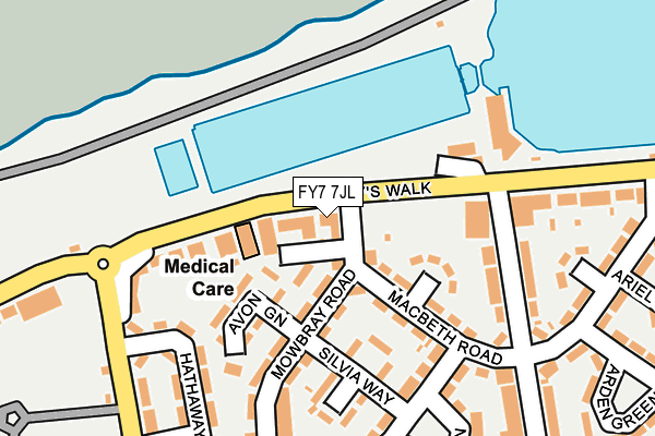 FY7 7JL map - OS OpenMap – Local (Ordnance Survey) FY7 7JL map - OS OpenMap – Local (Ordnance Survey)