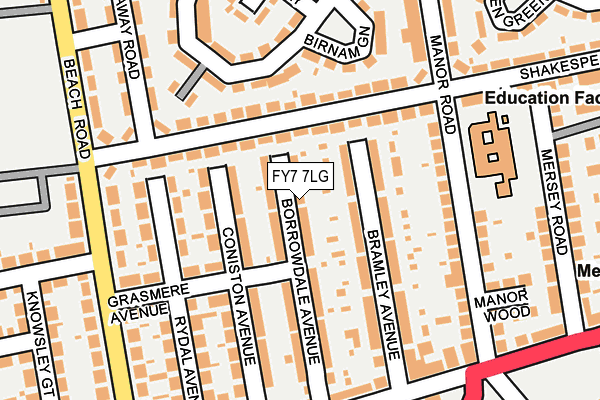 FY7 7LG map - OS OpenMap – Local (Ordnance Survey) FY7 7LG map - OS OpenMap – Local (Ordnance Survey)