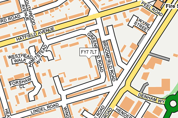 FY7 7LT map - OS OpenMap – Local (Ordnance Survey) FY7 7LT map - OS OpenMap – Local (Ordnance Survey)