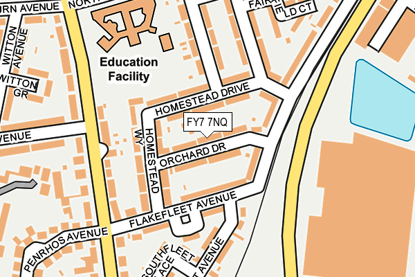 FY7 7NQ map - OS OpenMap – Local (Ordnance Survey)