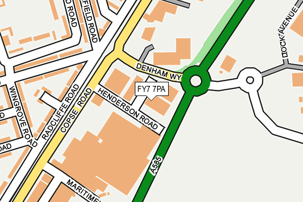 FY7 7PA map - OS OpenMap – Local (Ordnance Survey) FY7 7PA map - OS OpenMap – Local (Ordnance Survey)