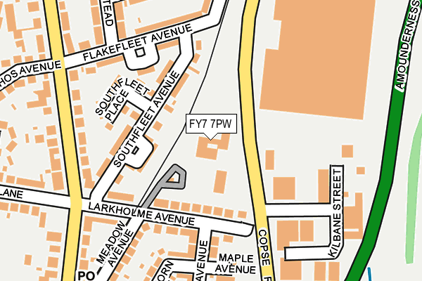 FY7 7PW map - OS OpenMap – Local (Ordnance Survey) FY7 7PW map - OS OpenMap – Local (Ordnance Survey)