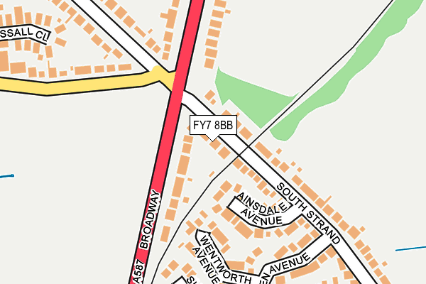 FY7 8BB map - OS OpenMap – Local (Ordnance Survey) FY7 8BB map - OS OpenMap – Local (Ordnance Survey)