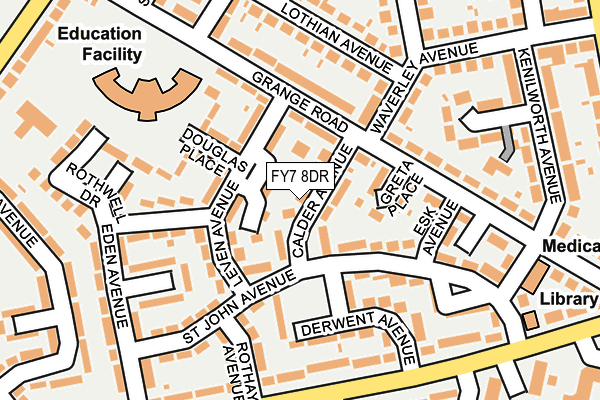 FY7 8DR map - OS OpenMap – Local (Ordnance Survey) FY7 8DR map - OS OpenMap – Local (Ordnance Survey)