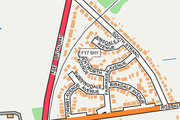 FY7 8HY map - OS OpenMap – Local (Ordnance Survey) FY7 8HY map - OS OpenMap – Local (Ordnance Survey)