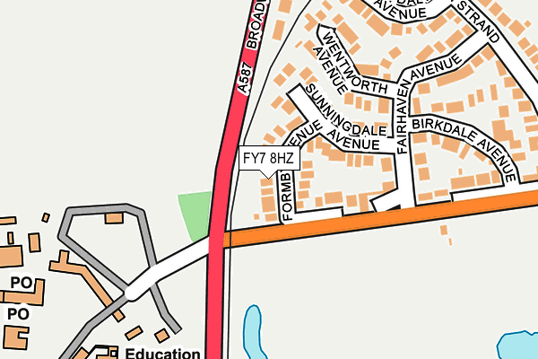 FY7 8HZ map - OS OpenMap – Local (Ordnance Survey) FY7 8HZ map - OS OpenMap – Local (Ordnance Survey)
