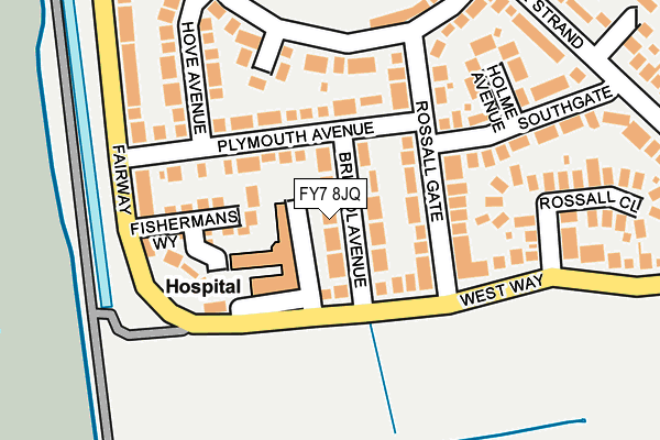 FY7 8JQ map - OS OpenMap – Local (Ordnance Survey) FY7 8JQ map - OS OpenMap – Local (Ordnance Survey)