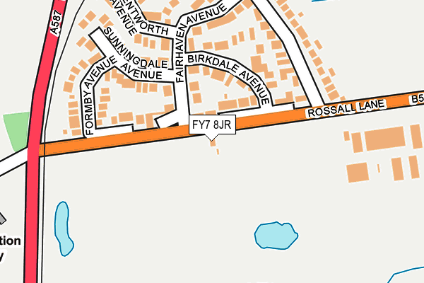 FY7 8JR map - OS OpenMap – Local (Ordnance Survey) FY7 8JR map - OS OpenMap – Local (Ordnance Survey)