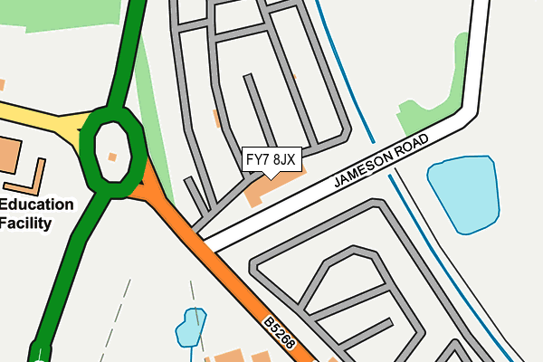FY7 8JX map - OS OpenMap – Local (Ordnance Survey) FY7 8JX map - OS OpenMap – Local (Ordnance Survey)