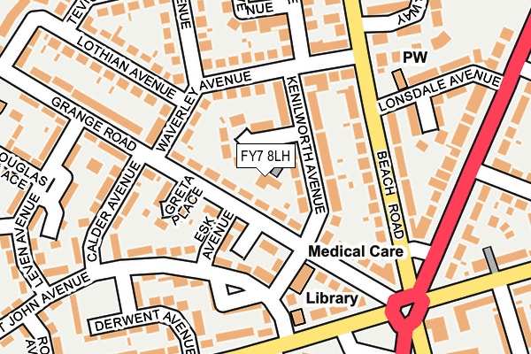 FY7 8LH map - OS OpenMap – Local (Ordnance Survey) FY7 8LH map - OS OpenMap – Local (Ordnance Survey)