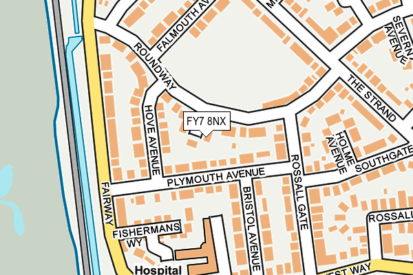 FY7 8NX map - OS OpenMap – Local (Ordnance Survey) FY7 8NX map - OS OpenMap – Local (Ordnance Survey)