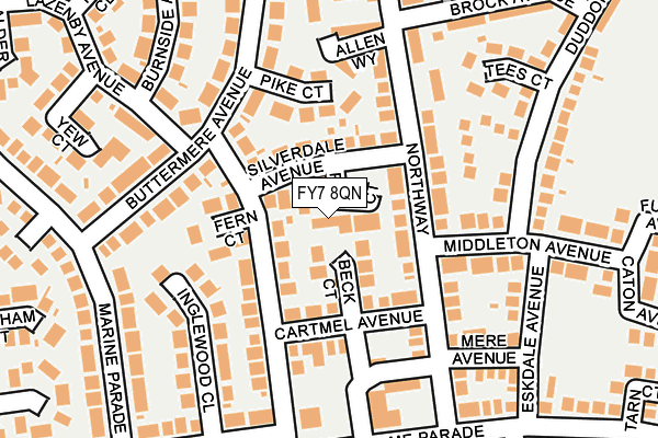 FY7 8QN map - OS OpenMap – Local (Ordnance Survey)