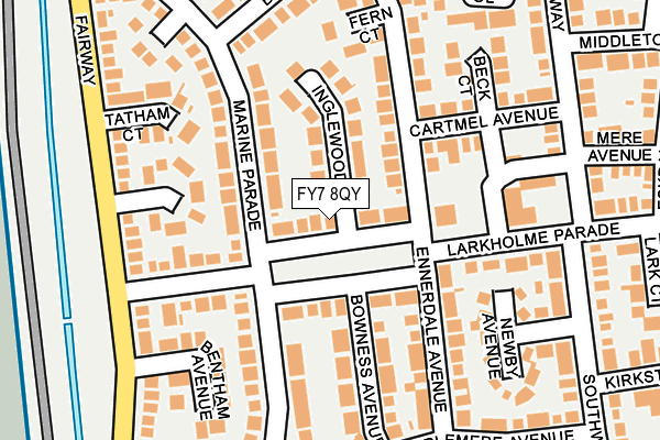 FY7 8QY map - OS OpenMap – Local (Ordnance Survey)