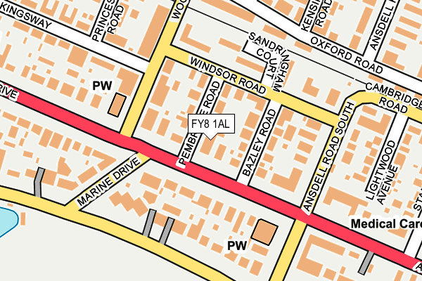 FY8 1AL map - OS OpenMap – Local (Ordnance Survey) FY8 1AL map - OS OpenMap – Local (Ordnance Survey)
