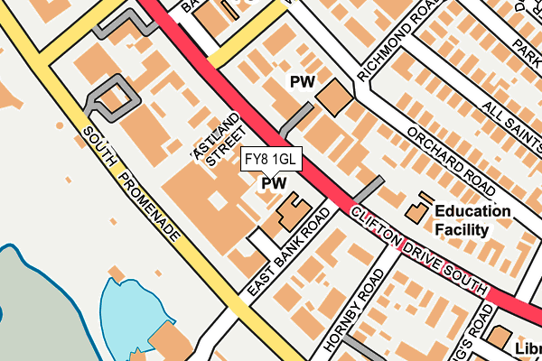 FY8 1GL map - OS OpenMap – Local (Ordnance Survey) FY8 1GL map - OS OpenMap – Local (Ordnance Survey)