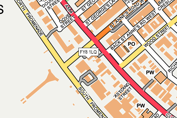 FY8 1LQ map - OS OpenMap – Local (Ordnance Survey) FY8 1LQ map - OS OpenMap – Local (Ordnance Survey)