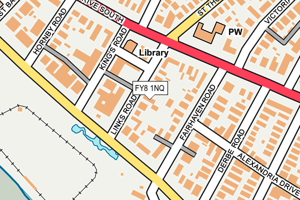 FY8 1NQ map - OS OpenMap – Local (Ordnance Survey) FY8 1NQ map - OS OpenMap – Local (Ordnance Survey)