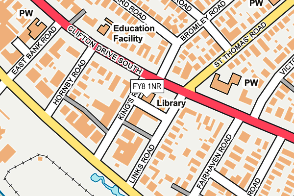 FY8 1NR map - OS OpenMap – Local (Ordnance Survey) FY8 1NR map - OS OpenMap – Local (Ordnance Survey)
