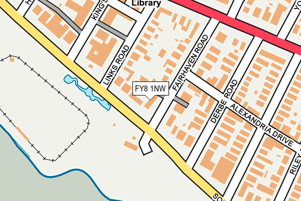 FY8 1NW map - OS OpenMap – Local (Ordnance Survey) FY8 1NW map - OS OpenMap – Local (Ordnance Survey)