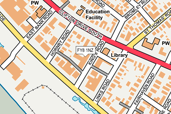 FY8 1NZ map - OS OpenMap – Local (Ordnance Survey) FY8 1NZ map - OS OpenMap – Local (Ordnance Survey)