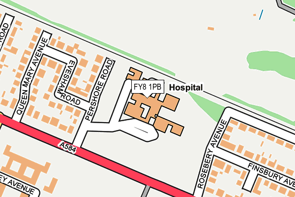 FY8 1PB map - OS OpenMap – Local (Ordnance Survey) FY8 1PB map - OS OpenMap – Local (Ordnance Survey)