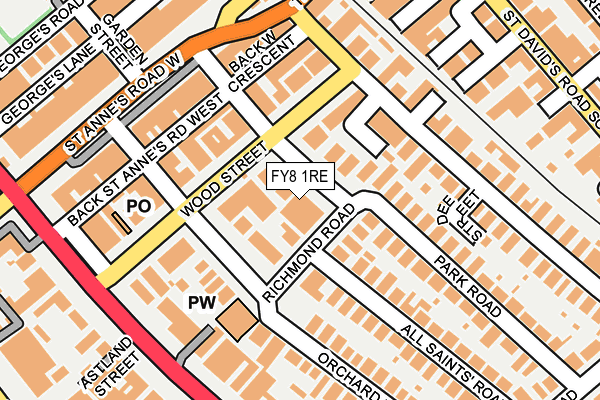 FY8 1RE map - OS OpenMap – Local (Ordnance Survey) FY8 1RE map - OS OpenMap – Local (Ordnance Survey)