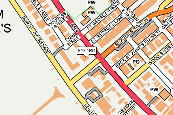 FY8 1RG map - OS OpenMap – Local (Ordnance Survey) FY8 1RG map - OS OpenMap – Local (Ordnance Survey)