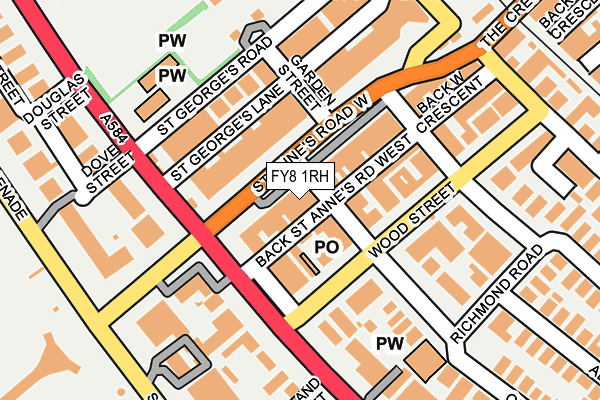 FY8 1RH map - OS OpenMap – Local (Ordnance Survey) FY8 1RH map - OS OpenMap – Local (Ordnance Survey)