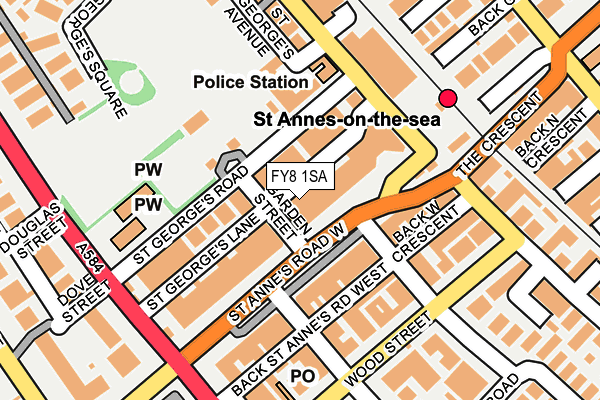 FY8 1SA map - OS OpenMap – Local (Ordnance Survey) FY8 1SA map - OS OpenMap – Local (Ordnance Survey)