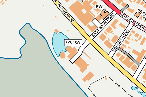 FY8 1SW map - OS OpenMap – Local (Ordnance Survey) FY8 1SW map - OS OpenMap – Local (Ordnance Survey)