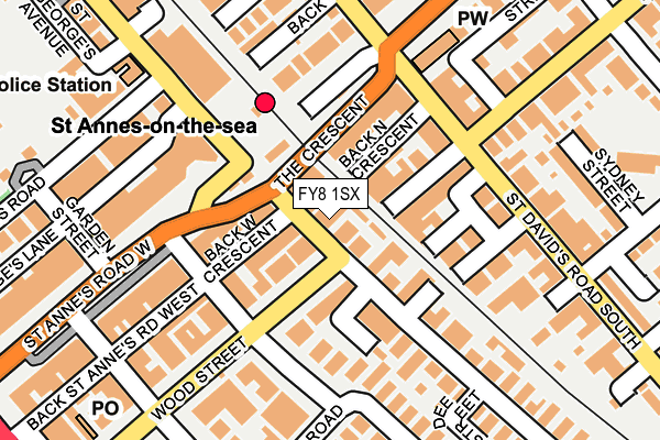 FY8 1SX map - OS OpenMap – Local (Ordnance Survey) FY8 1SX map - OS OpenMap – Local (Ordnance Survey)