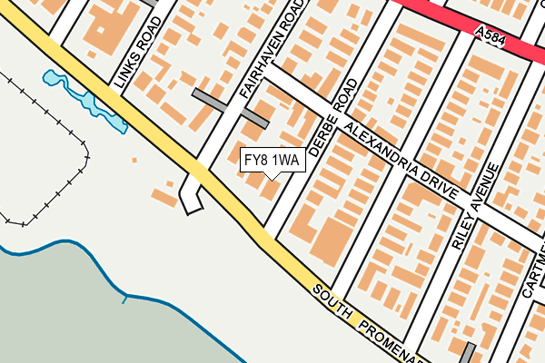 FY8 1WA map - OS OpenMap – Local (Ordnance Survey) FY8 1WA map - OS OpenMap – Local (Ordnance Survey)