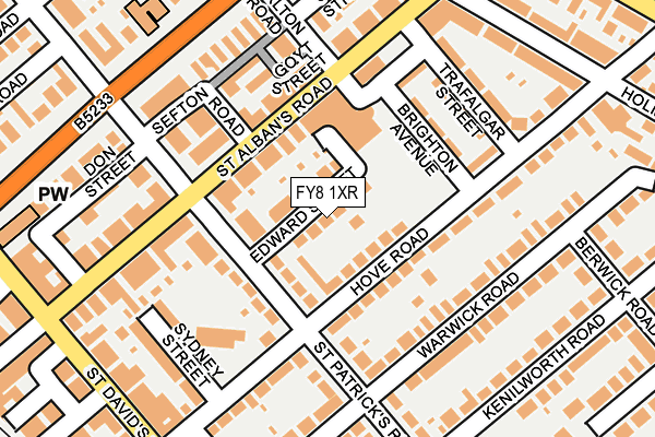 FY8 1XR map - OS OpenMap – Local (Ordnance Survey) FY8 1XR map - OS OpenMap – Local (Ordnance Survey)