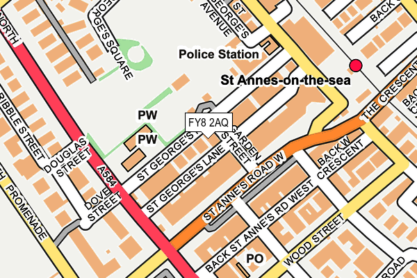 FY8 2AQ map - OS OpenMap – Local (Ordnance Survey) FY8 2AQ map - OS OpenMap – Local (Ordnance Survey)