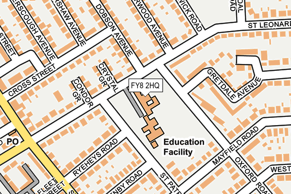 FY8 2HQ map - OS OpenMap – Local (Ordnance Survey) FY8 2HQ map - OS OpenMap – Local (Ordnance Survey)