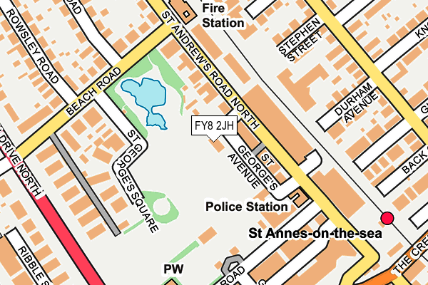 FY8 2JH map - OS OpenMap – Local (Ordnance Survey) FY8 2JH map - OS OpenMap – Local (Ordnance Survey)