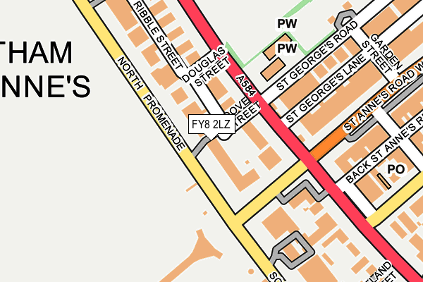 FY8 2LZ map - OS OpenMap – Local (Ordnance Survey) FY8 2LZ map - OS OpenMap – Local (Ordnance Survey)