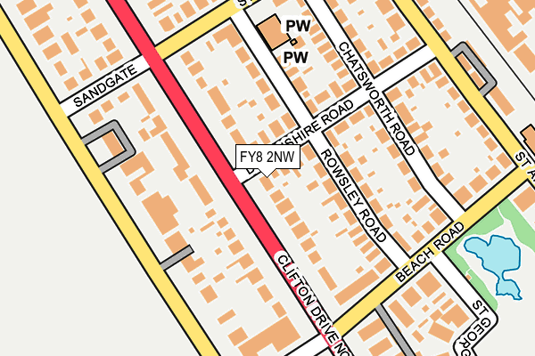 FY8 2NW map - OS OpenMap – Local (Ordnance Survey) FY8 2NW map - OS OpenMap – Local (Ordnance Survey)
