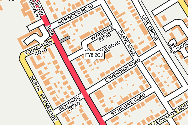 FY8 2QJ map - OS OpenMap – Local (Ordnance Survey) FY8 2QJ map - OS OpenMap – Local (Ordnance Survey)