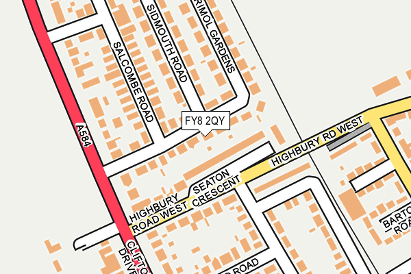 FY8 2QY map - OS OpenMap – Local (Ordnance Survey)